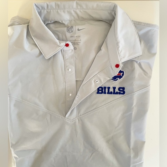 NFL Buffalo Bills Nike Football On Field Snap Button Up Short Sleeve Shirt Large - Picture 11 of 14